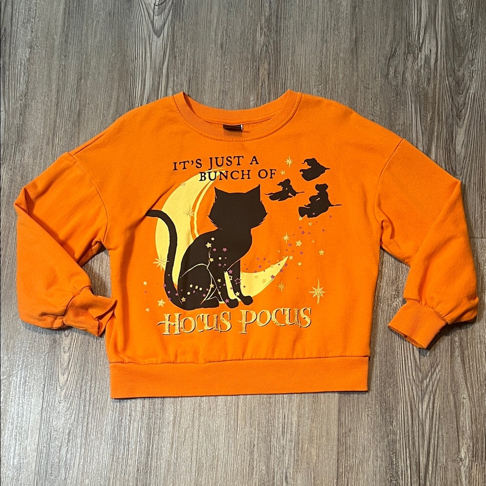 Disney Hocus Pocus Cat Sweatshirt - Orange